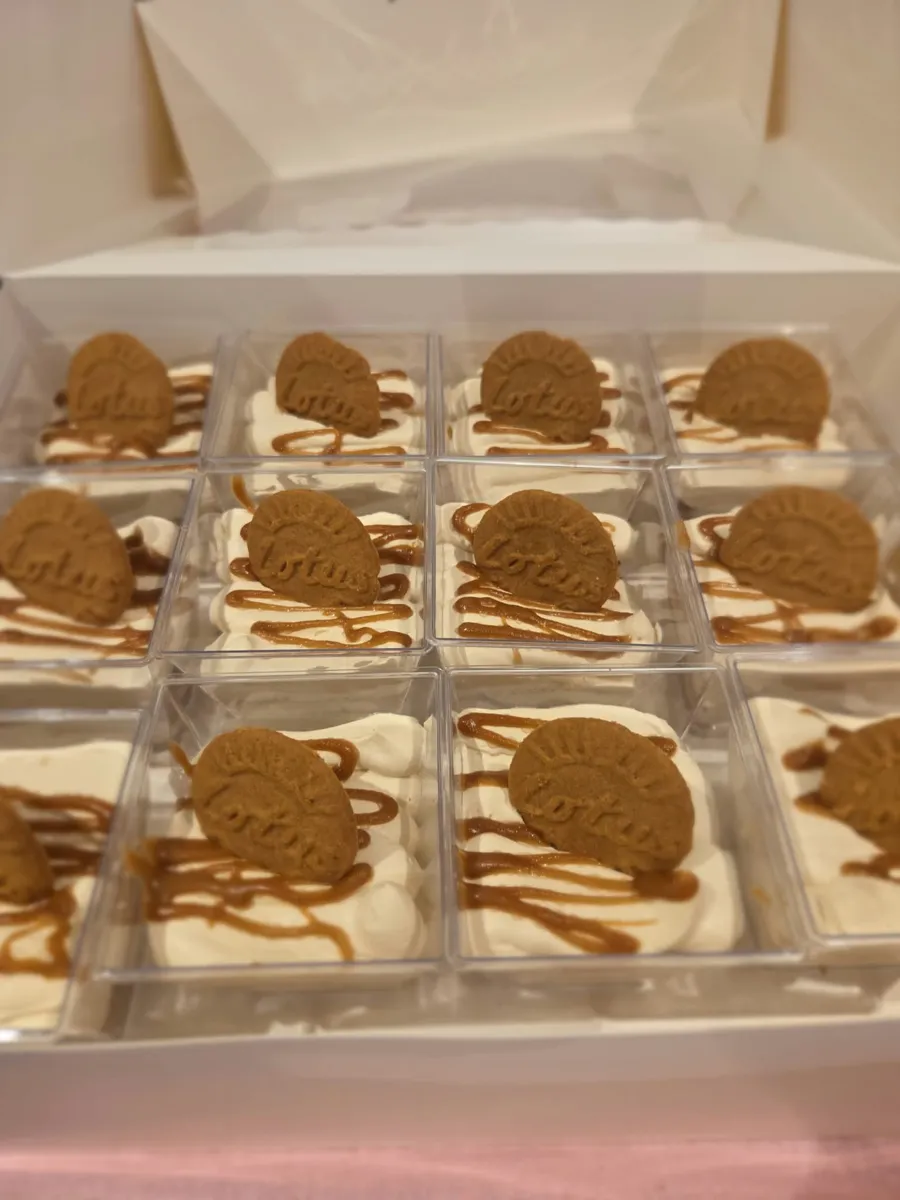 Individual Lotus desserts