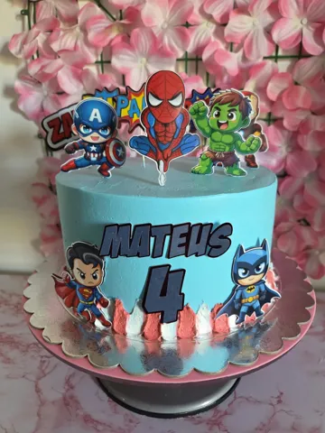 Superhero cake