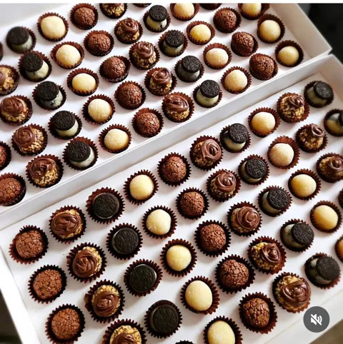 Box of assorted brigadeiros